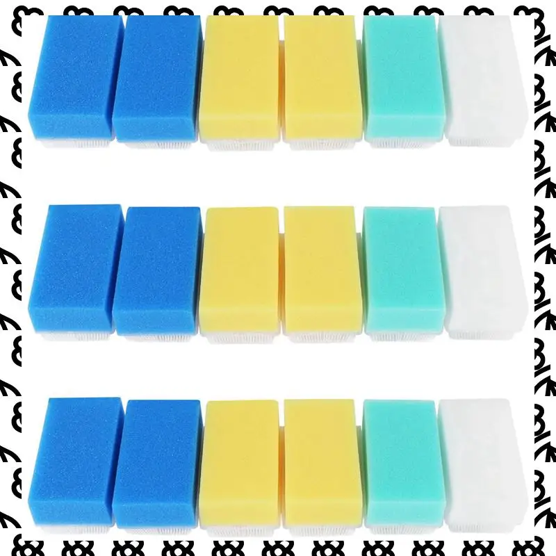 

A07I Детская губка для ванны (18 шт.) Мягкая пенопластовая шайба с крышкой-люлицей, щеткой для тела, волосами и очисткой кожи головы, нежная детская сенсорная щетка