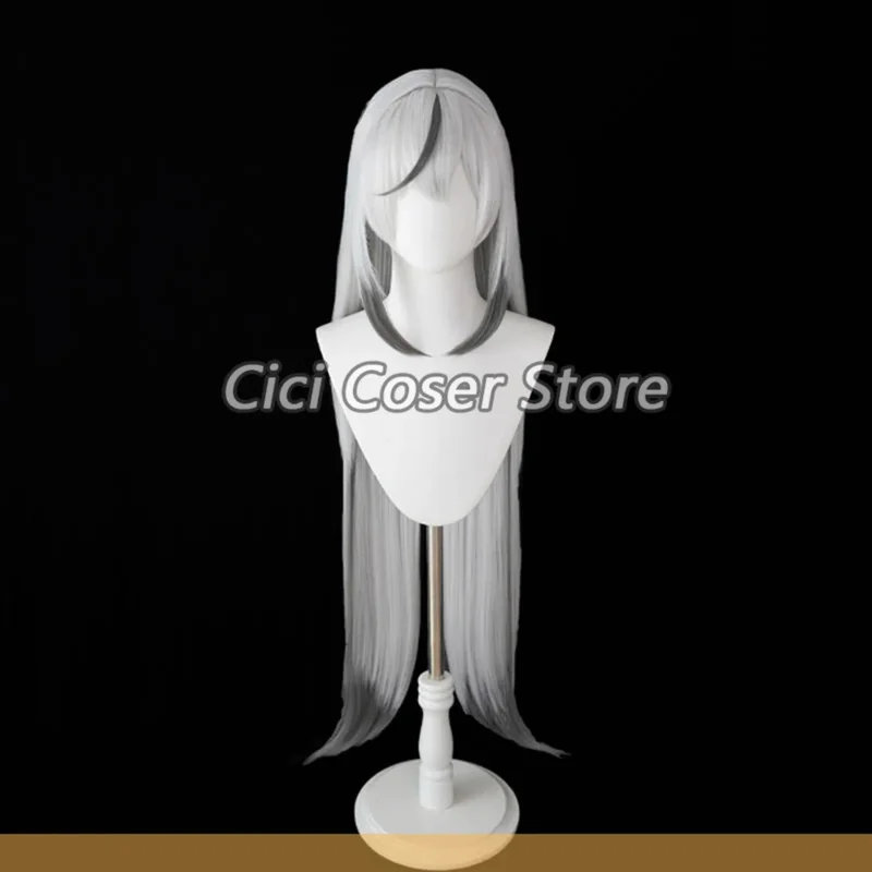 Dd54Anime 게임 블루 아카이브 Sunohara Kokona 코스프레 가발 귀 헤일로 모자 할로윈 파티 카니발 롤플레잉 흰색 긴 머리