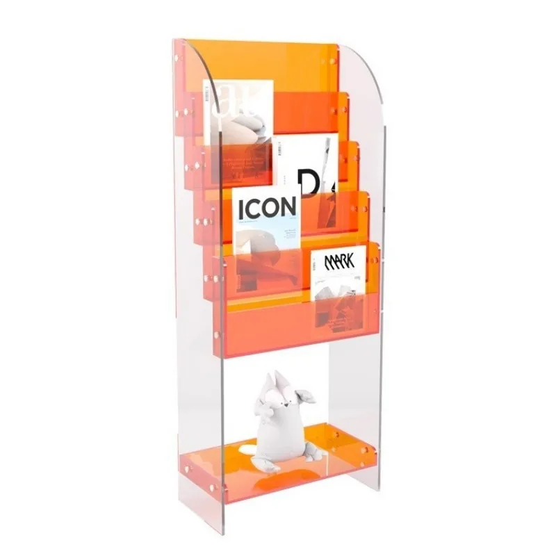 Magazine storage display shelf, children's multi-layer picture book floor bookshelf