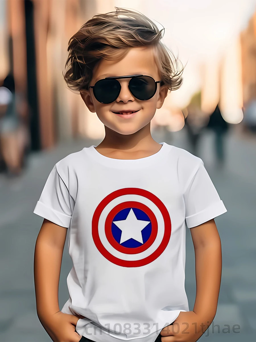 Disney Marvel SpiderMan 1-9 Birthday Kids Tshirts Boys T-Shirt Tees Girls Party T Shirt with Clothes Kids Fashion Tops Tshirt