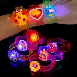 5-20pcs Cartoon Glowing Bracelet Toy Kids Birthday Party Favor Gifts Carnival Party Kids School Gift Bag Filler Children Pinata