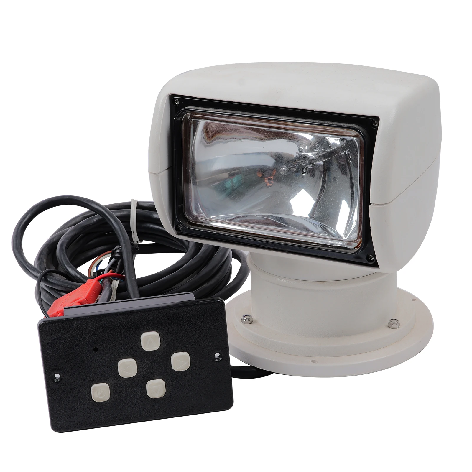 STLF 12v Marine Yacht Searchlight Halogen Marine Yacht Spotlight Search Light 100W Remote hid Searchlight for Boat