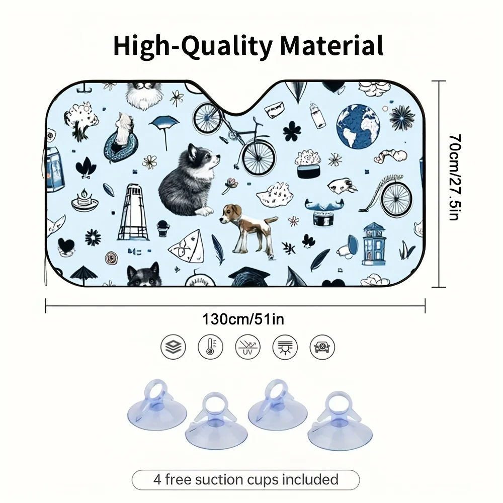 1pc Floating Characters Backpack, Trendy And Functional, Perfect For Errands, Travel, And Work