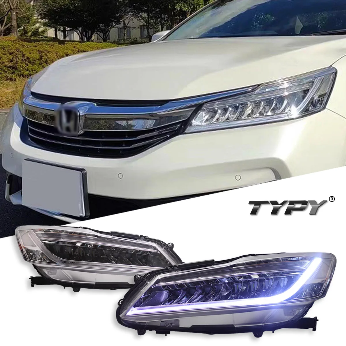 

TYPY автомобиль для Honda Accord 9.5th 2016-2017 обновление заднего фонаря модифицированный новый DRL динамический указатель поворота светодиодный автоаксессуары