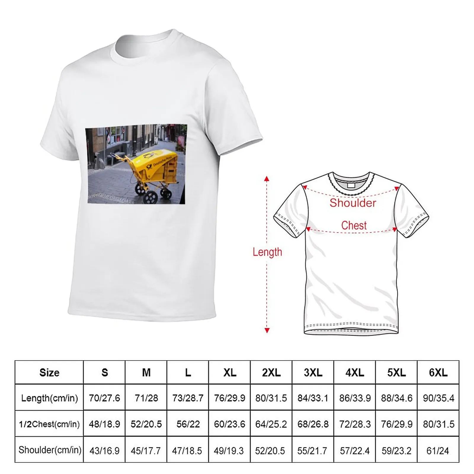 Deutsche Post Trolley T-Shirt cute clothes summer top funnys mens graphic t-shirts