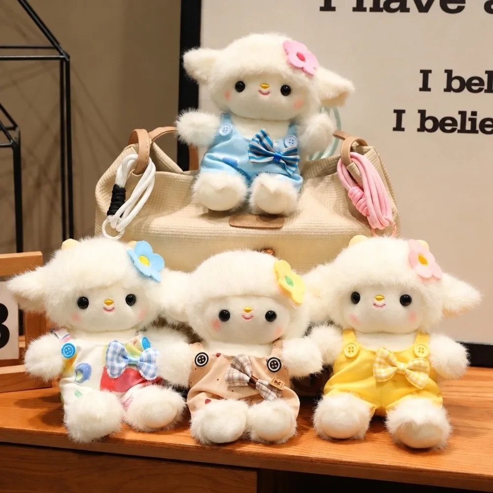 Fashion Soft Plush Lamb Plush Doll Mini Size Lamb Key Chain Backpack Pendant Gift