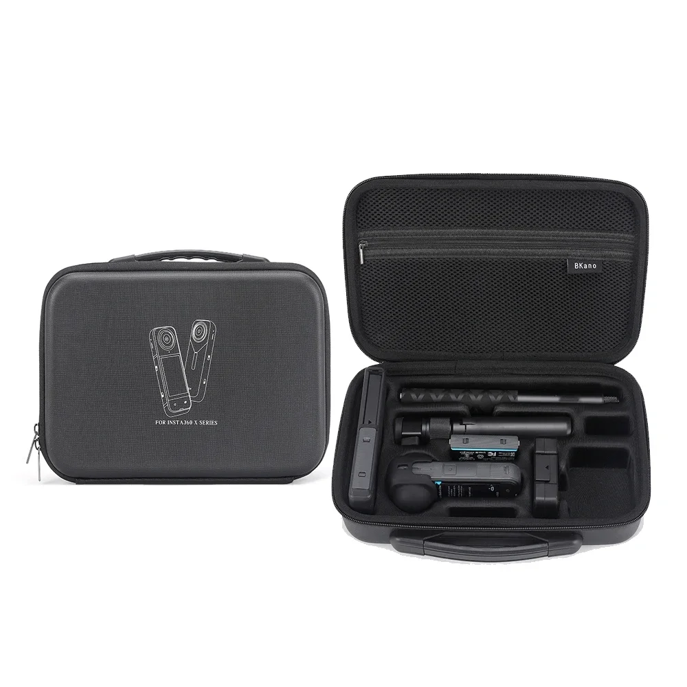 

Portable Small Case Suitable for Insta360 X4/X5, Carrying Storage Bag Protective Box Travel Case with Shoulder Strap Accessories