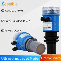 Ultrasonic Water Level Sensor Wireless Distance Meter 4-20mA RS485 Output 0-10M Range Ultrasonic Water Tank Level Transmitter