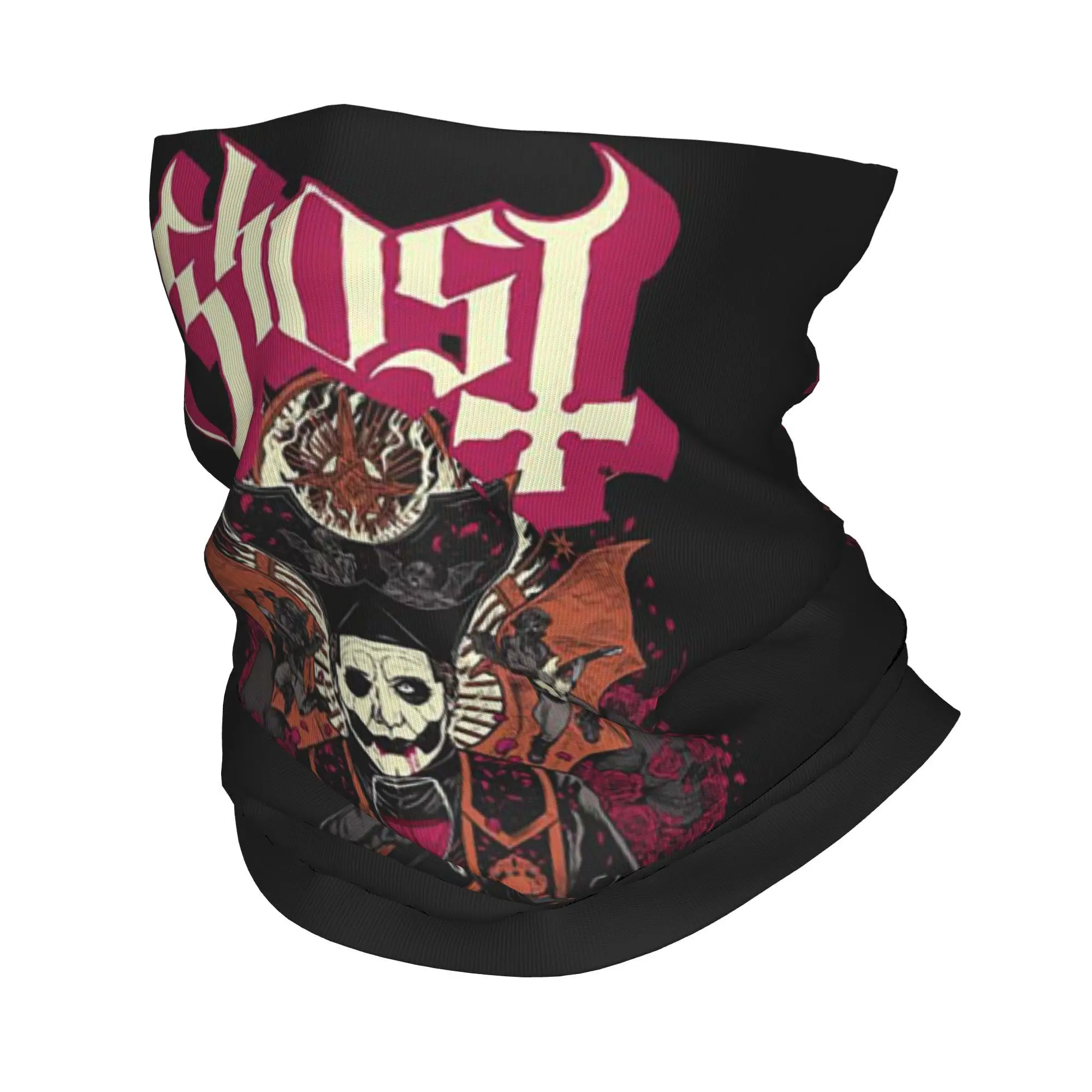 

Ghost Band Bandana Neck Cover Printed Face Scarf Warm Cycling Scarf Cycling For Men Women Adult Washable