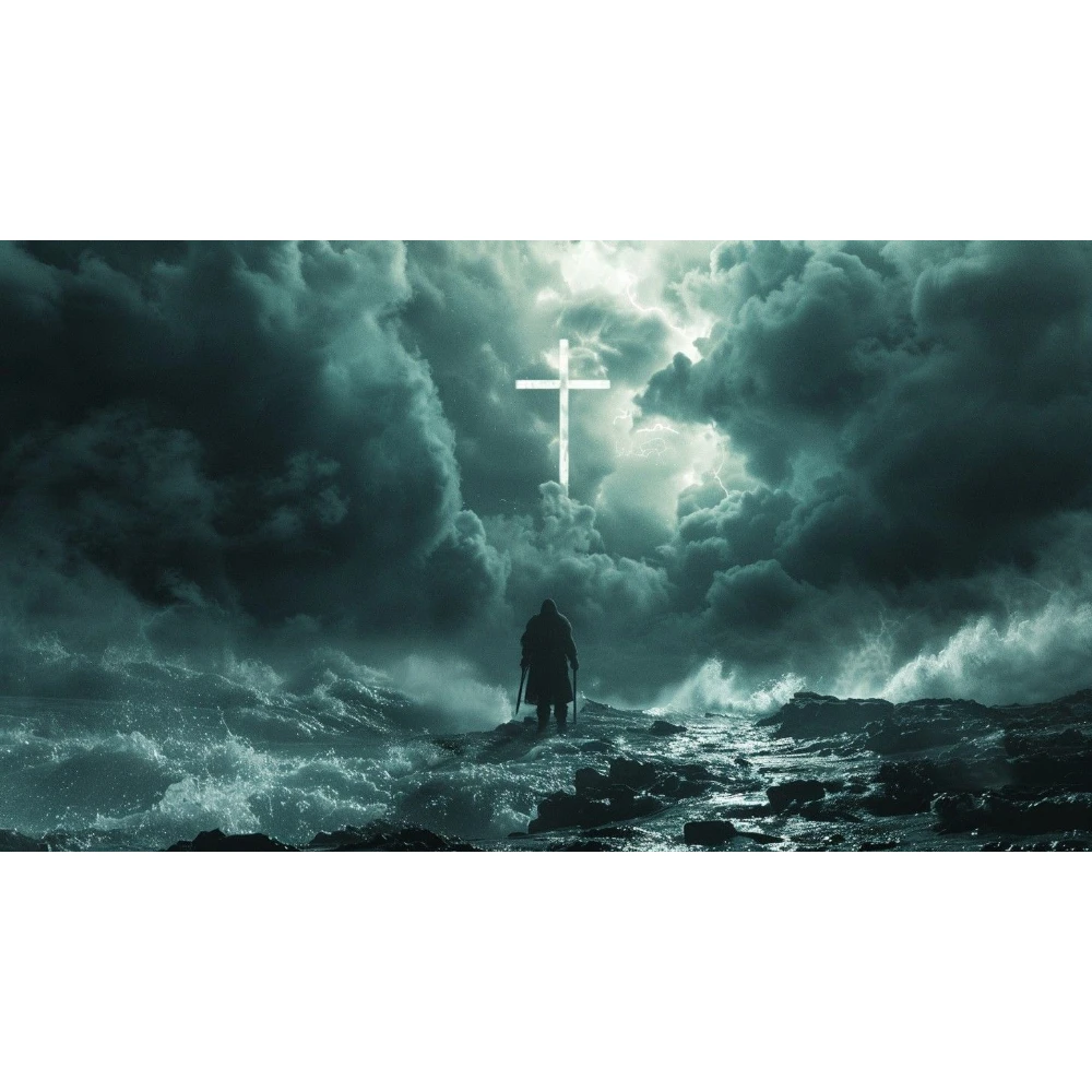 

500/1000/1200/2000 PCS Jigsaw Puzzles Scenery Faith in God Cross Family Activity Games for Gameroom Bedroom Home Decor Gift