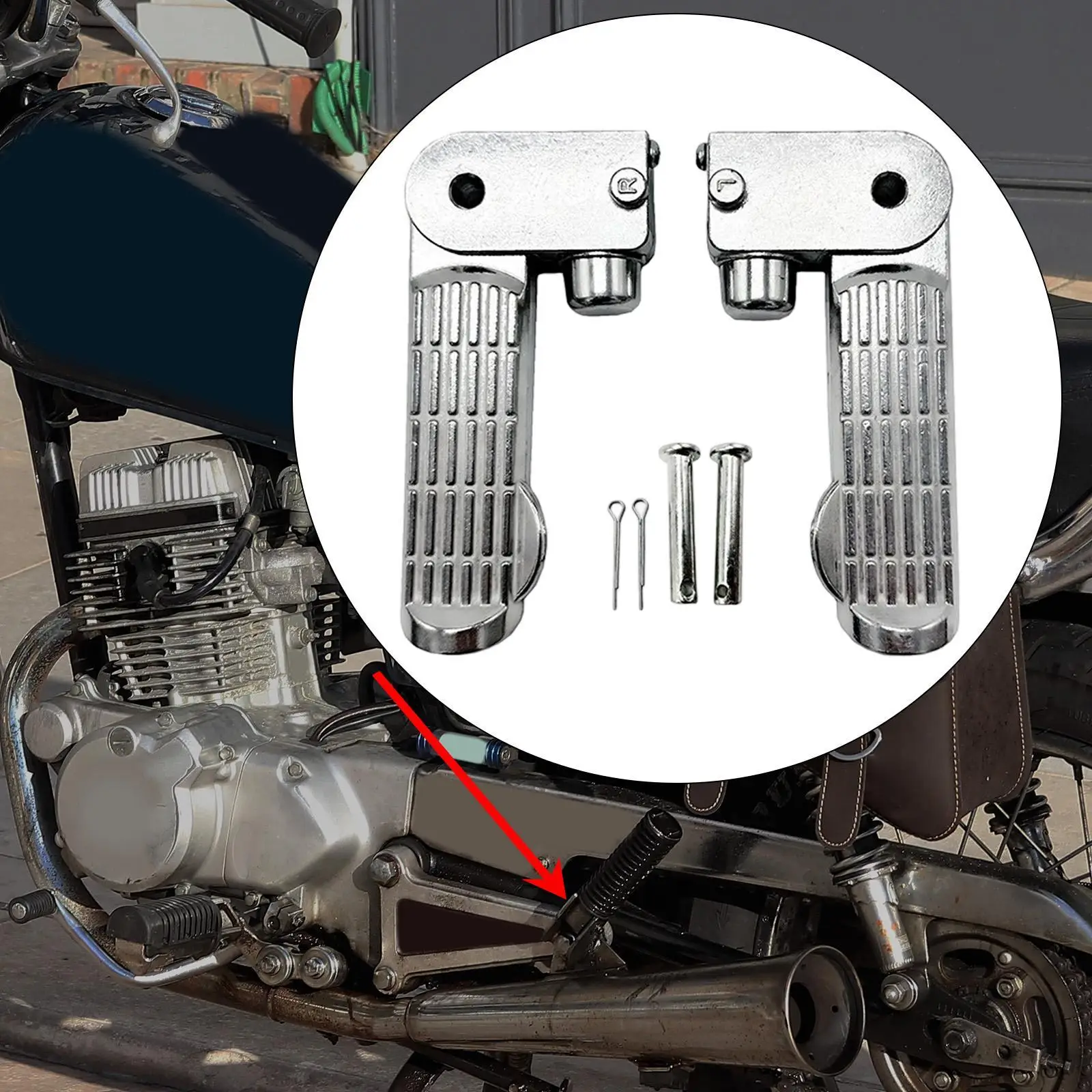 2 Stück Fußstützen für Elektrofahrräder, Aluminiumlegierung, robust, einfach zu installieren, praktisch