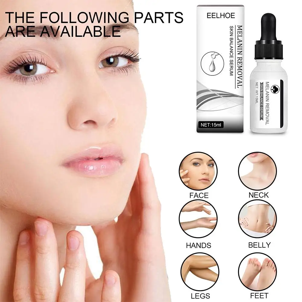 15ml Whitening Face Serum Remove Dark Spots Freckle Skin Anti-aging Correcting Essence Fade Care Beauty C4c5