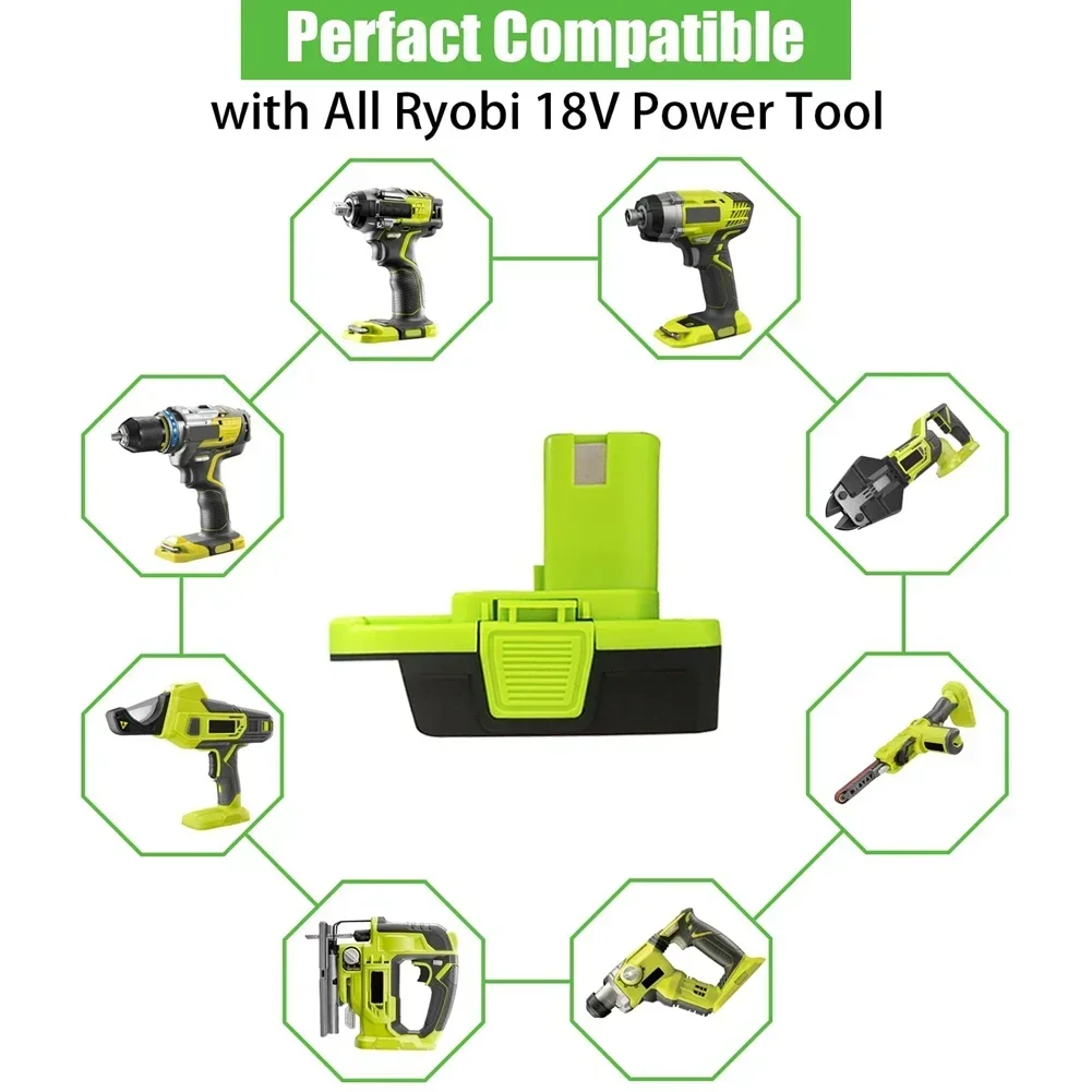 Adaptador convertidor de batería DM18RL para Dewalt 20v Max para batería de litio Milwaukee de 18v converte a batería de taladro de herramienta eléctrica Ryobi