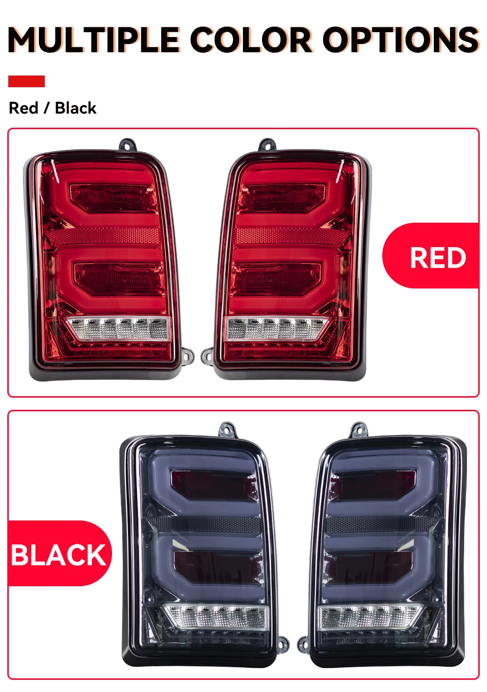 LED Tail Lights With Running Turn Signal PMMA / ABS Plastic Function Accessories Car Styling Tuning For Lada Niva 4X4