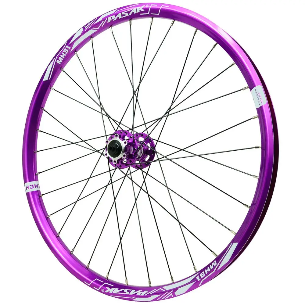 24inch MTB PURPLE Bike Wheelset AM Enduro DH 25mm Wide Rim Hub 142 Thru Axle 135 QR 6 Pawls Bicycle Wheel G3 Spokes HG MS XD