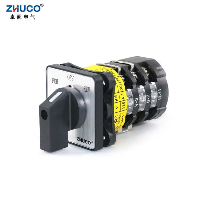 

ZHUCO SZW25-48D/ZC.ZF1.3 25A FOR OFF REV 3 Position Knob Selection Cam Switch For Meat Grinder Equipment And Flue-curing Machine