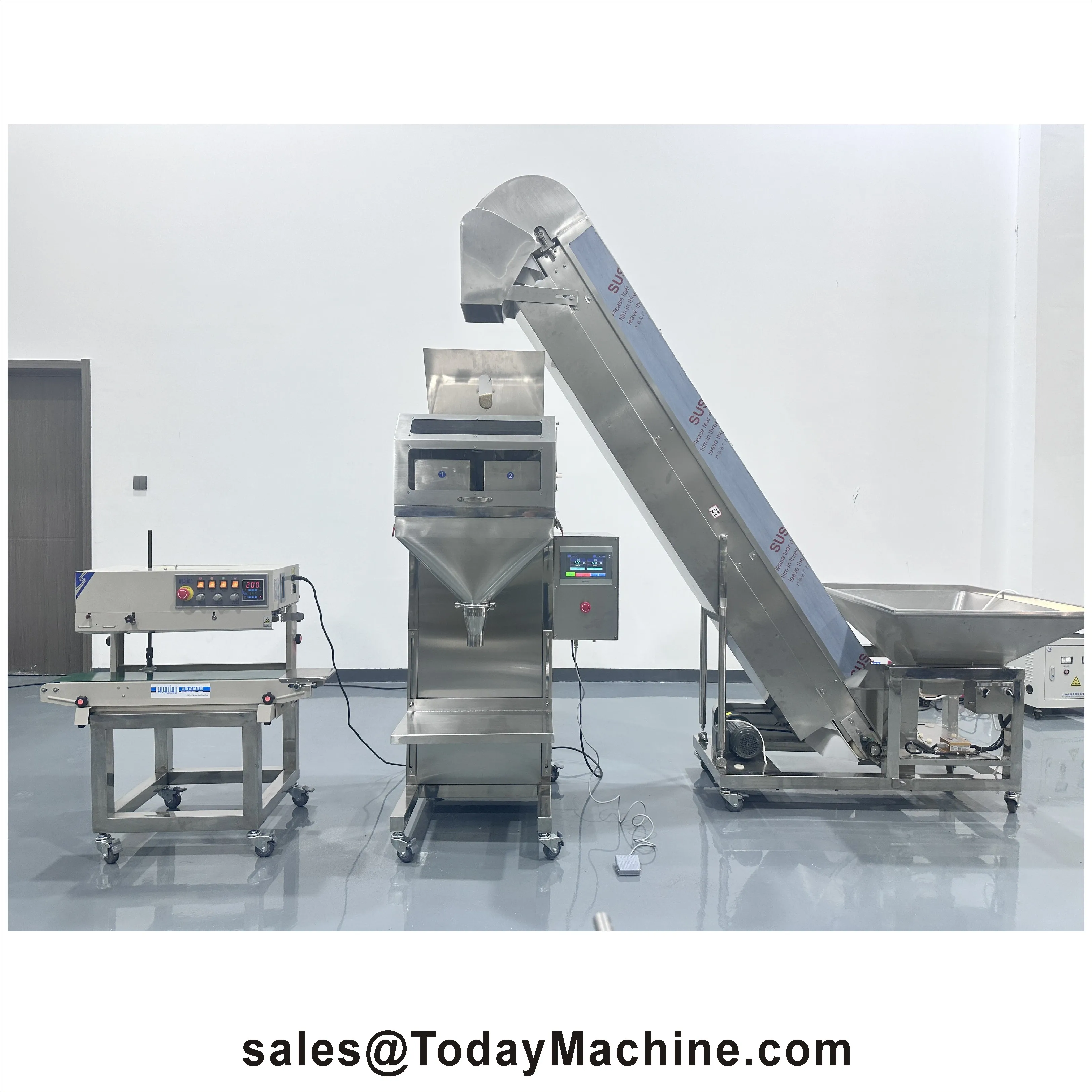 4 Linear Linear Weigher Packing Machine 5000g Coffee Linear Head Weigher Packing Machine