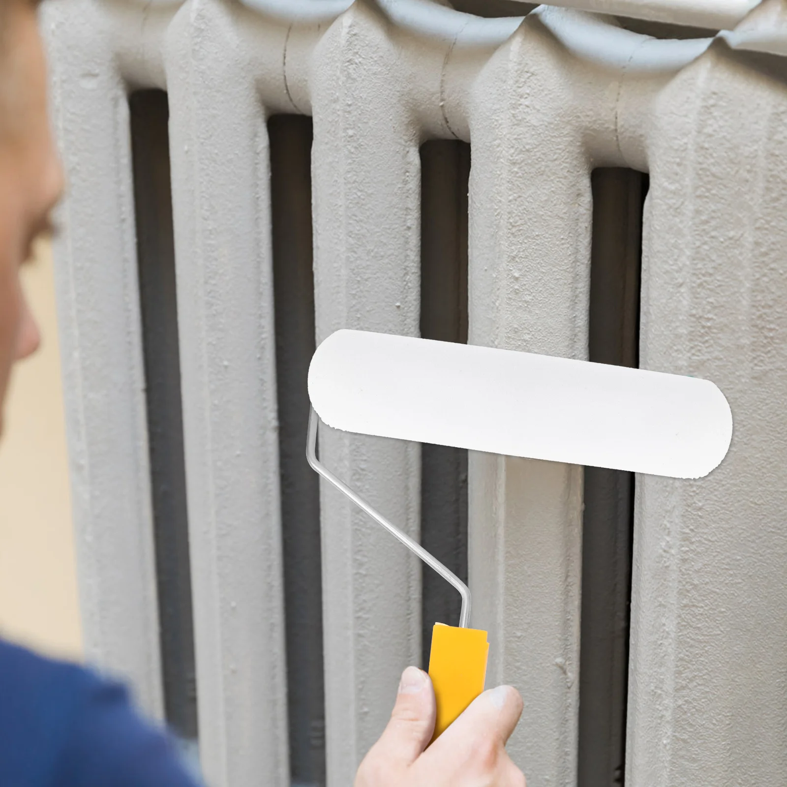 

4 шт., губчатые валики для краски, высокая плотность, прочный дизайн, сменные валики с закрытым концом, сменные валики для покраски стен