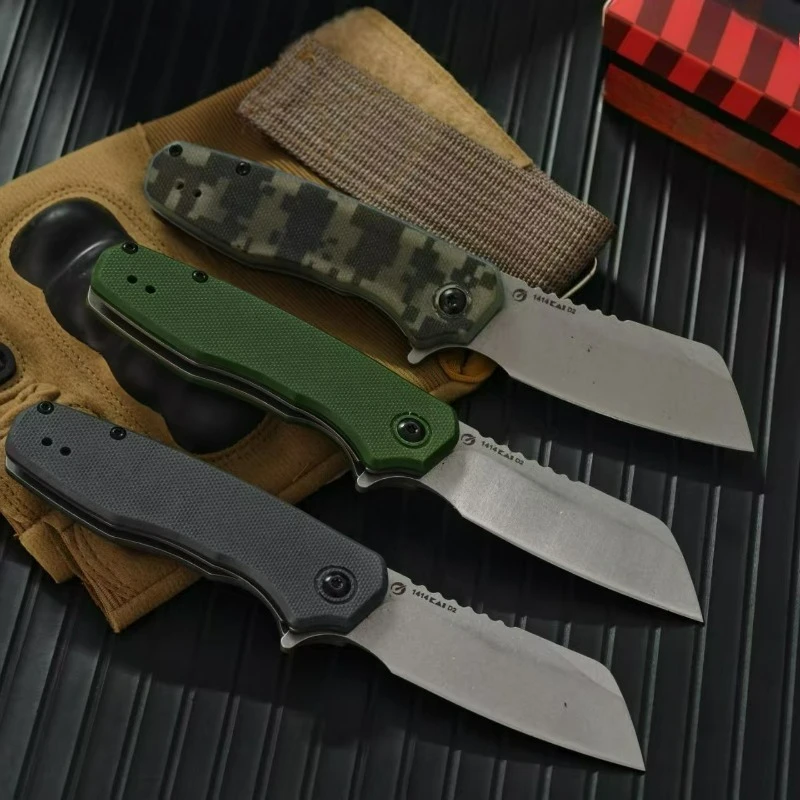 

New KS 1414 Folding Knife D2 Blade edc multitool knives utility Daily at home cutting Unboxing outdoor bushcraft tactical knife