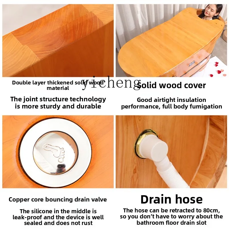 W31- bath wooden bucket adult beauty salon wooden basin bath bucket bathtub household