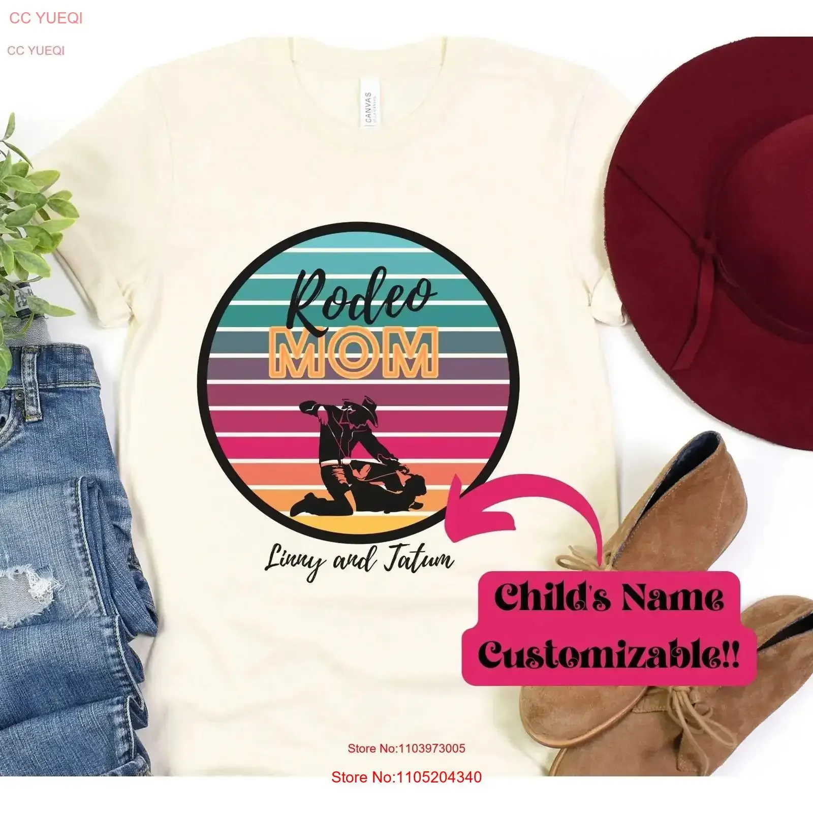 

Personalized Goat tying Mom T Shirt Mothers Day Rodeo tee vintage Washed Stylish Top For Everyday Wear streetwear homme Soft