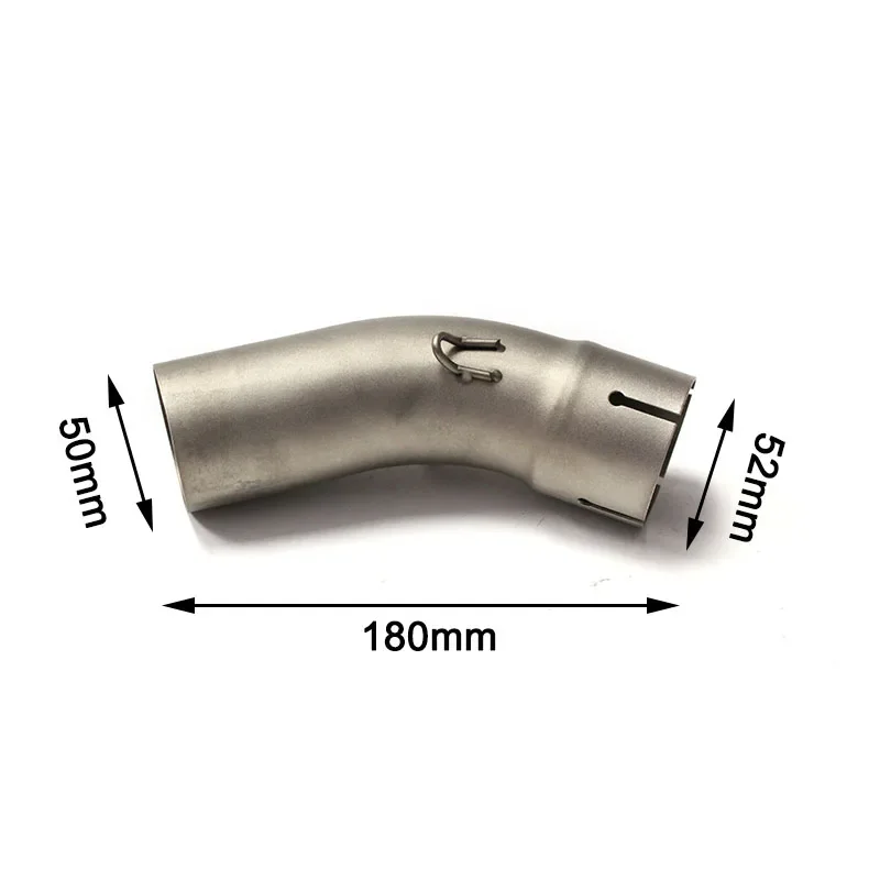 For Kawasaki ZX4R ZX4RR 2023 Motorcycle Exhuast Middle Link Pipe Connect 51mm Motorcycle Escape Exhaust Muffler Pipe