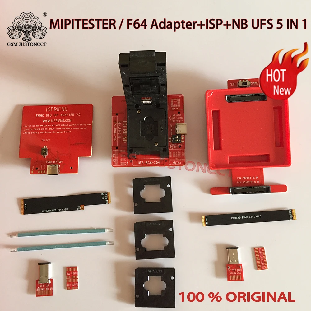 

Новейший оригинальный Mipi plus box ufs 5 в 1 с адаптером F64 для F64 Lite Box (модель 2026 года)