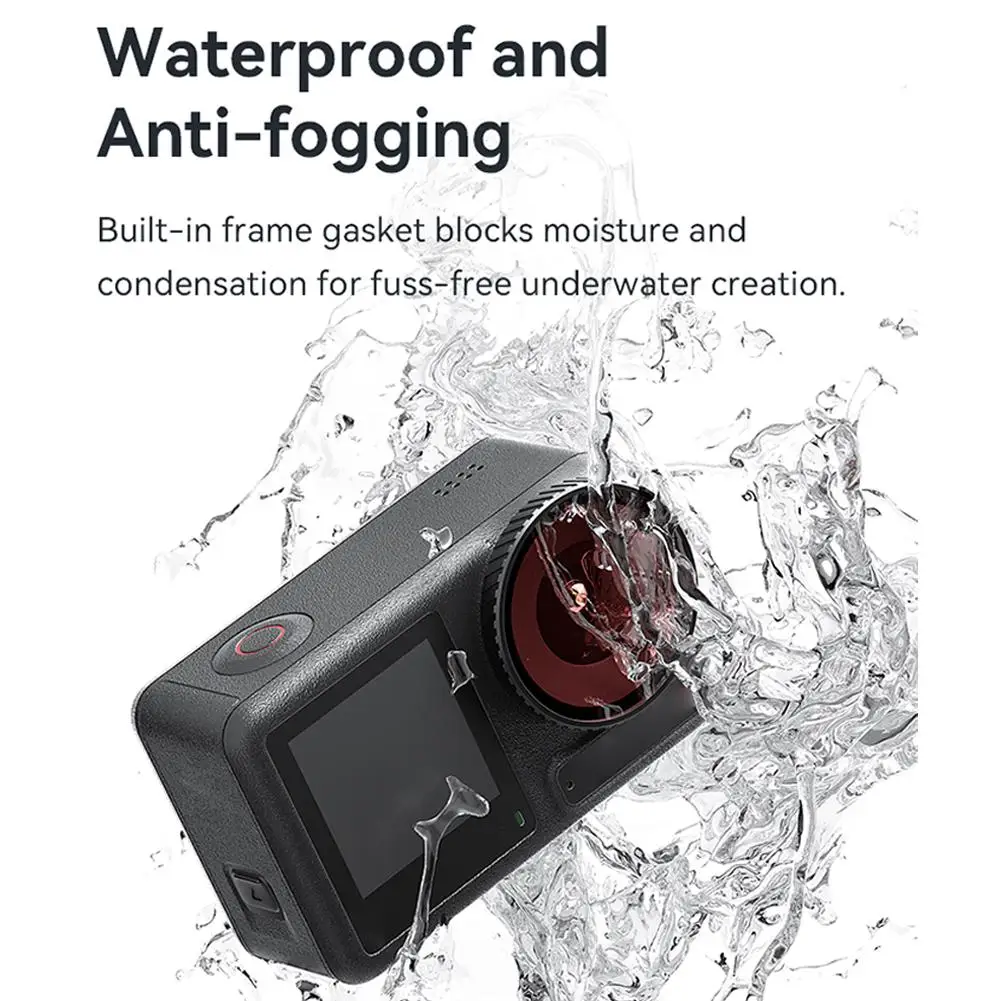 Per Djl Osmo Action 5 Pro/4 Filtro impermeabile Dji Specchio protettivo Fotocamera sportiva Accessori per fotocamere sportive professionali