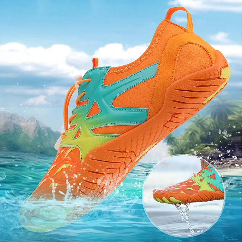 

Summer men's and women's aqua shoes breathable speed interference water upstream shoes mesh surface light water sports shoes