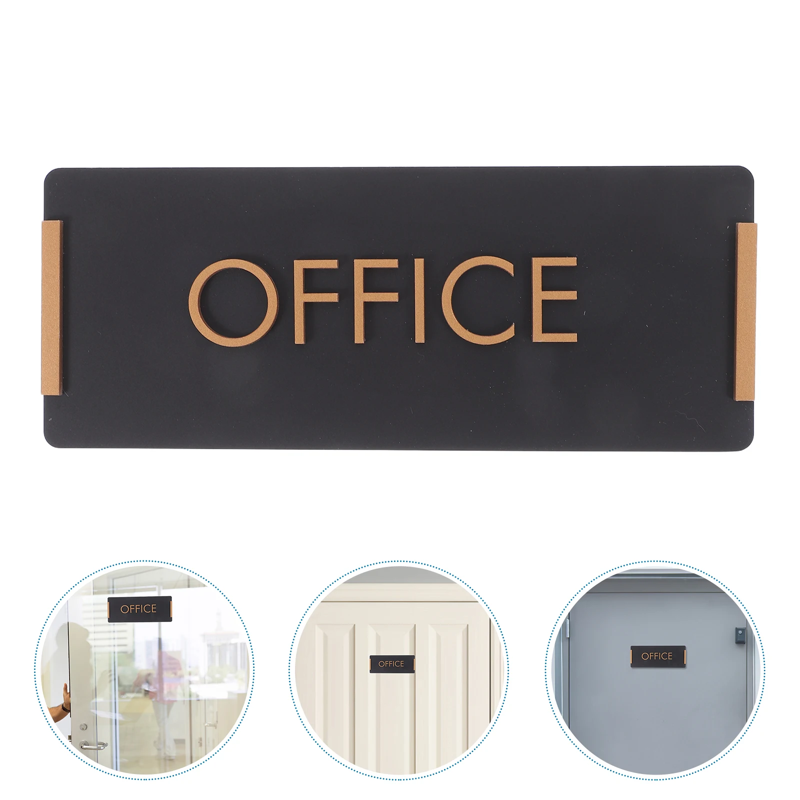 

Sturdy Acrylic Sign Wall-Mounted Doorplate Office Wall Decor Employee Guidance Clear Signage Peel Stick Conference Room