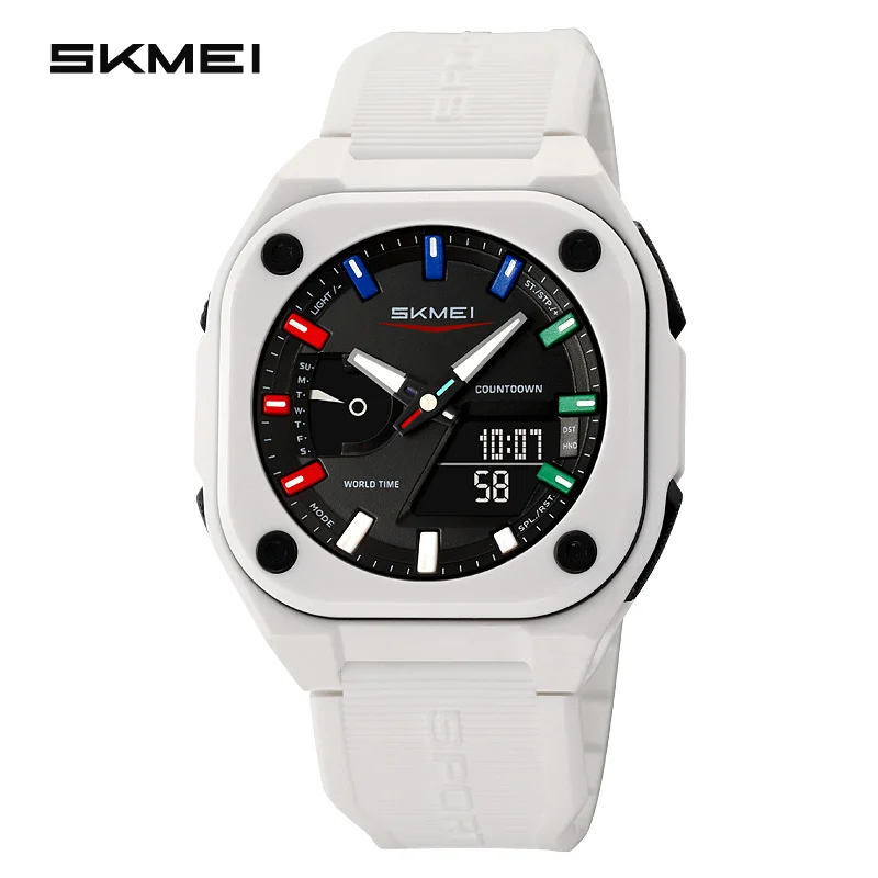 SKMEI Mens Women Sports Digital Electronics Waterproof Wristwatches Daylight Saving Time Quartz Watches Relógios Masculino