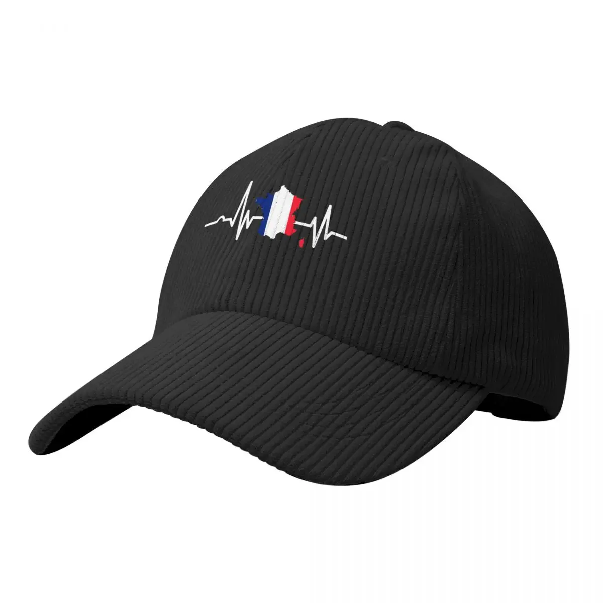 

Heartbeat France Flag Unisex Corduroy Baseball Cap