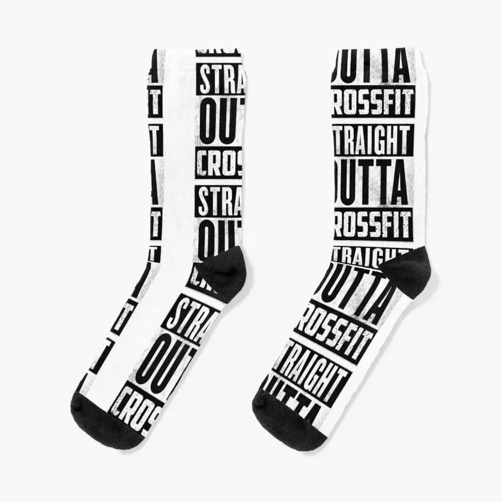 Straight Outta Crossfit Socks designer custom sports anime Boy Socks Women's