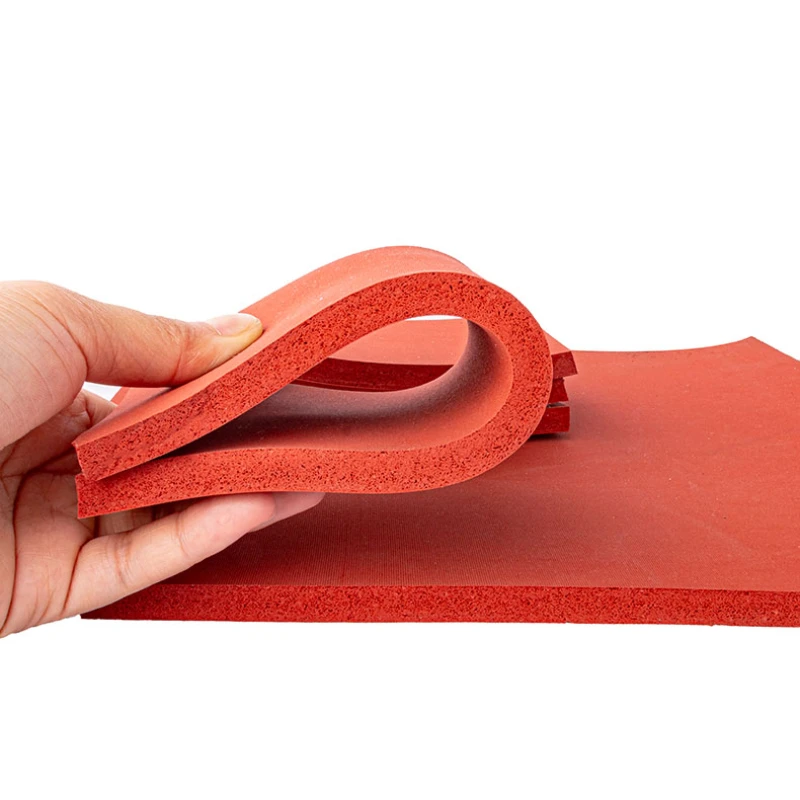 Red silicone foam pad hot stamping plate high temperature damping soft sponge Press mat anti-aging sealing plate Gaskets500*500