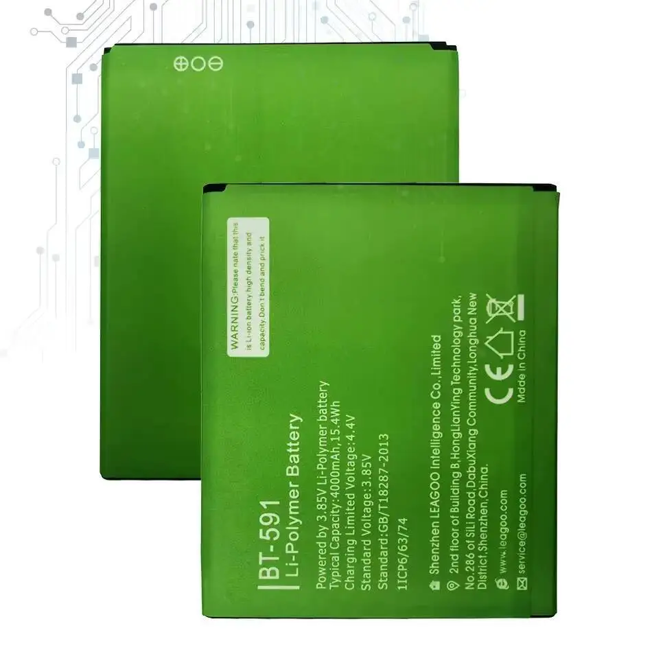 

High-Capacity Reliable Power Supply For Leagoo Kiicaa Mobile Phone Battery BT-591 4000Mah