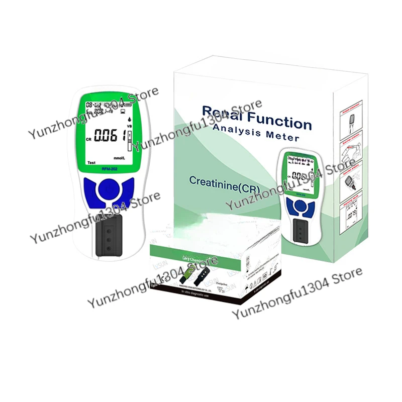 2023 New Creatinine Meter Lysun RFM-202 Rapid Test Renal Function Analyzer with strips Portable Blood Creatinine test