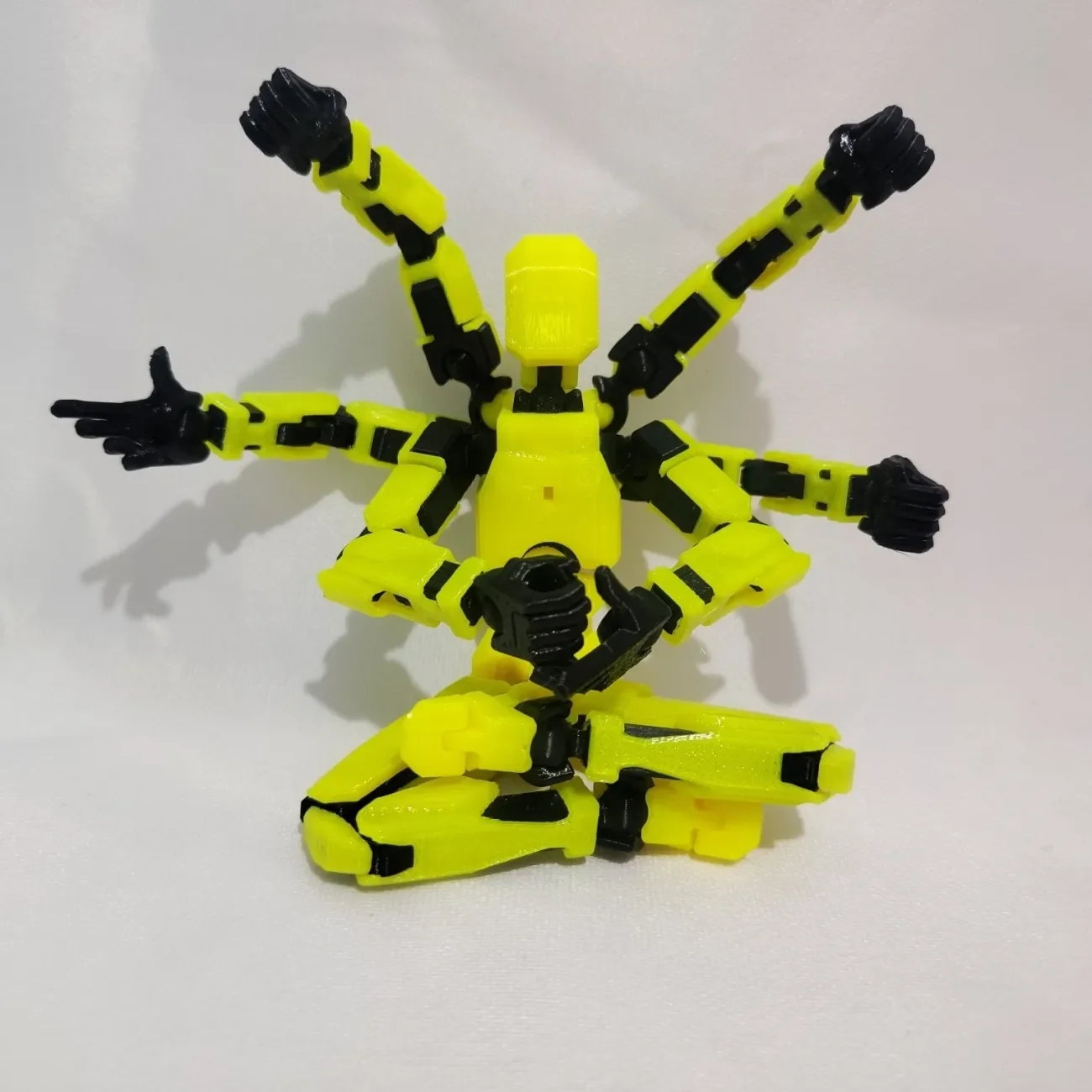 17CM Six Arms 3D Printed Mannequin Multi-Jointed Movable Robot 2.0 Toys Dummy 13 Figures Action Toy for Kids & Adults Game Gifts