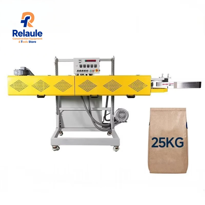 FBP-3W Automatic Single or Double Fold & Pinch Bag Sealer Sealing Packaging Machine for 25kg Powder