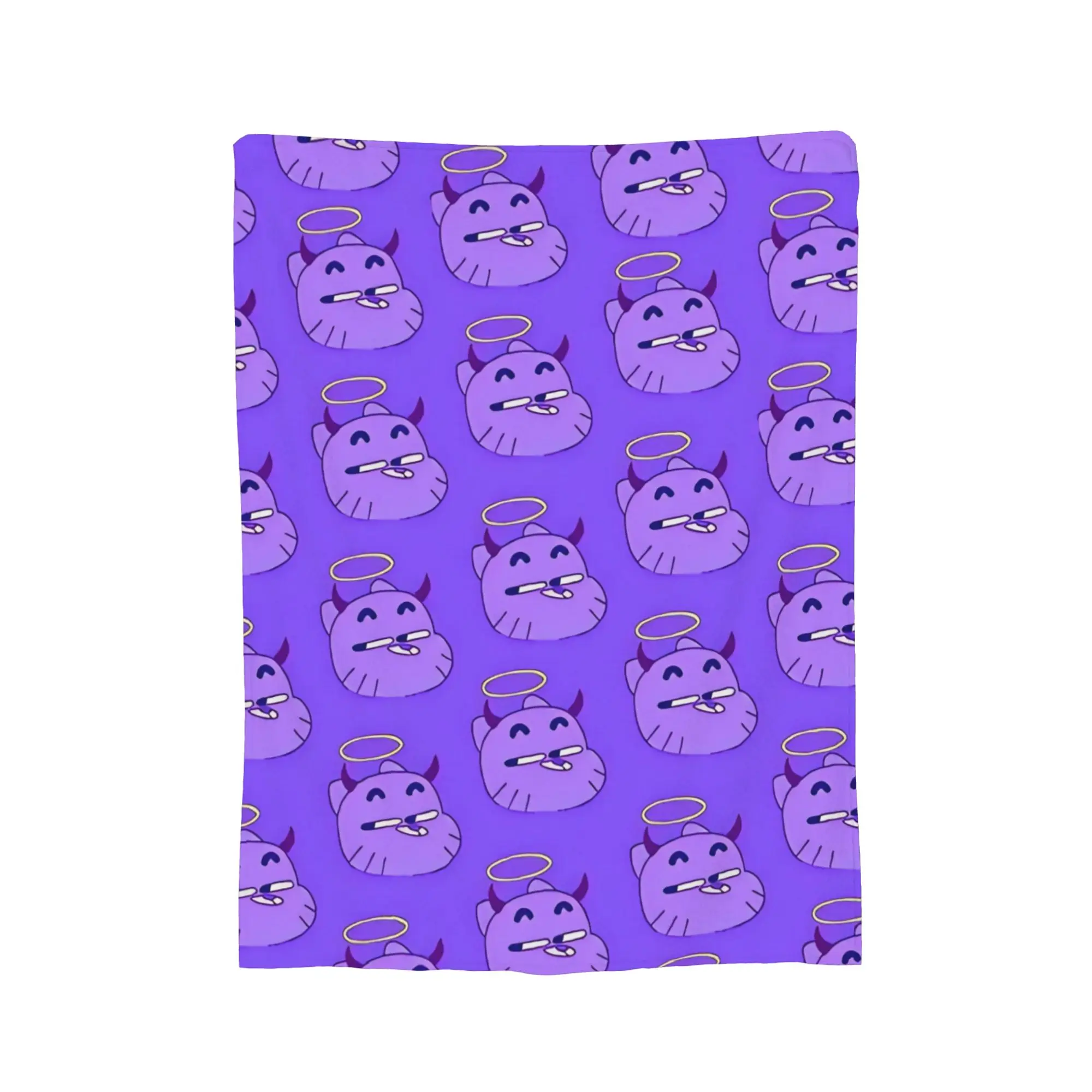 Gumballs Devil Blankets Fleece Summer Air Conditioning Comedy Throw Blanket for Bedding Couch Bedspread