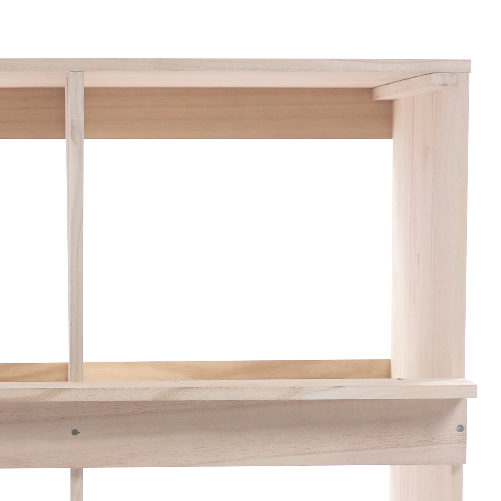 Scatole per la posa di polli a colori da 25,39 * 14,25 * 26,1 pollici, scatola per nidificazione a 4 fori, scatole per nidificazione in legno a 4 scomparti per polli