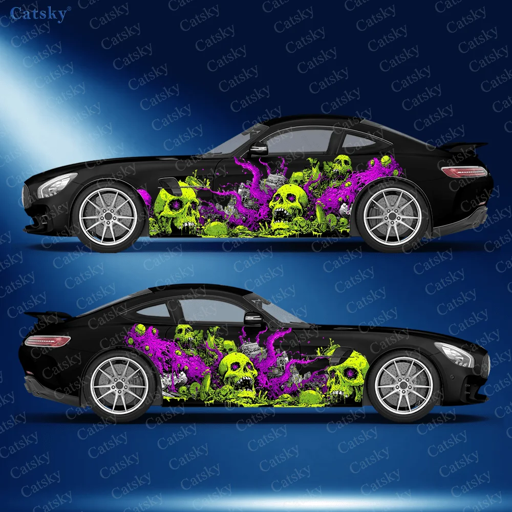 

Slime Flow Skeleton Decal, Durable, Fade-Resistant, Easy to Install and Remove - Enhance the Aesthetic of Your Vehicle