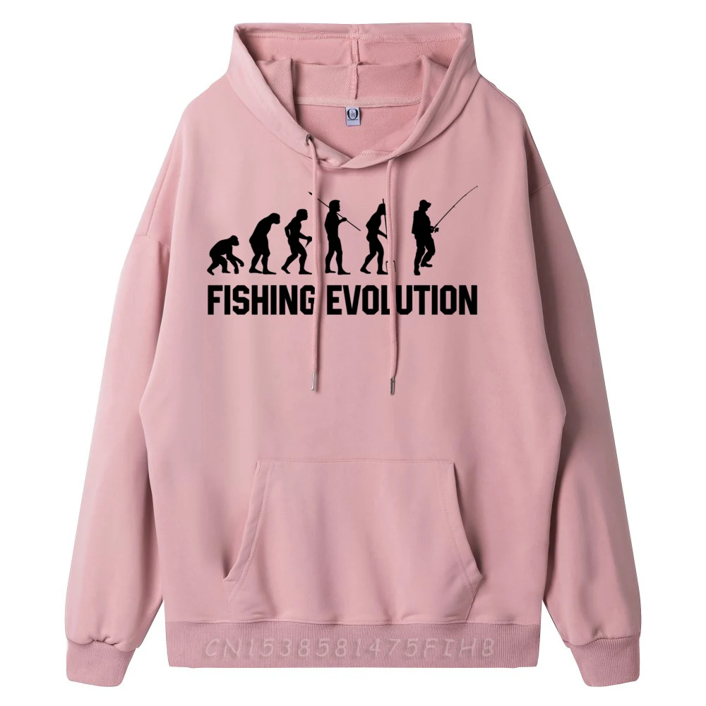 Fishing Funny Fisher Fish Evolution Daddy Blank Hoodies 100℅ Polyester Fiber Mans Anime Normal