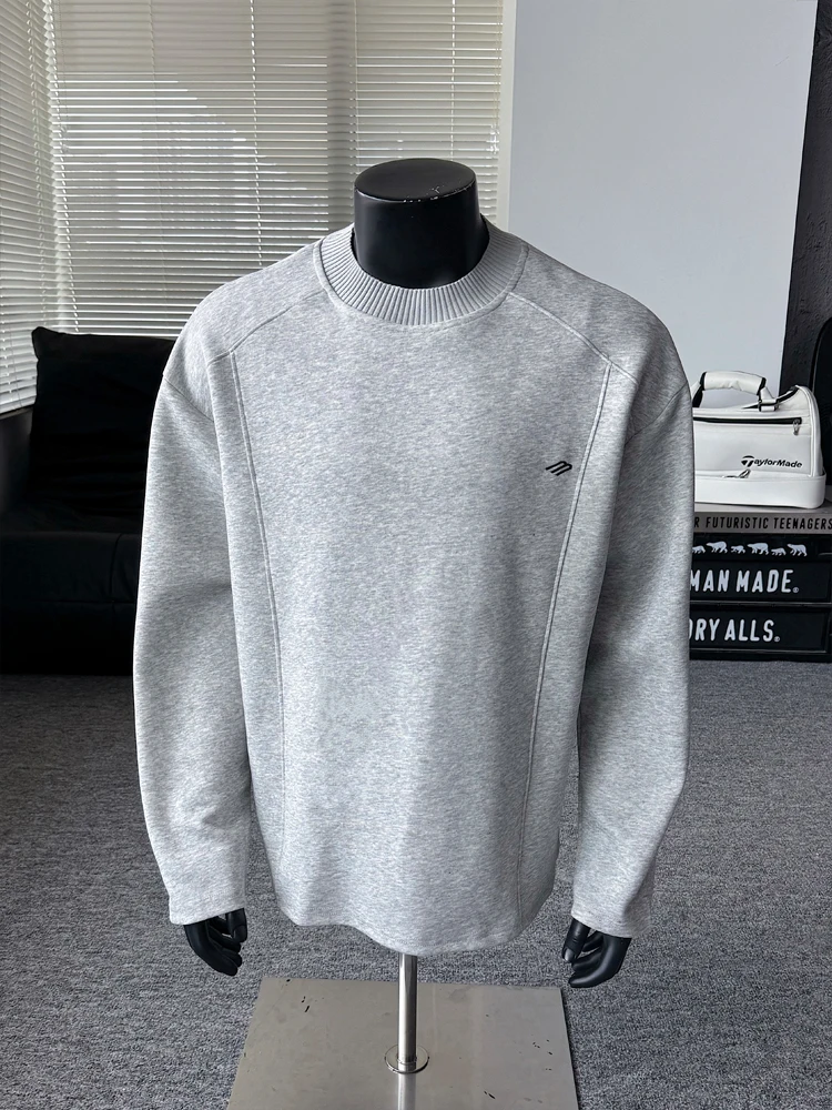 

ay Cleanfit Heavyweight Sweatirt Men's Casual Loose Fit American Sle Autumn High Sensation Top Comfortable Polyester Co...