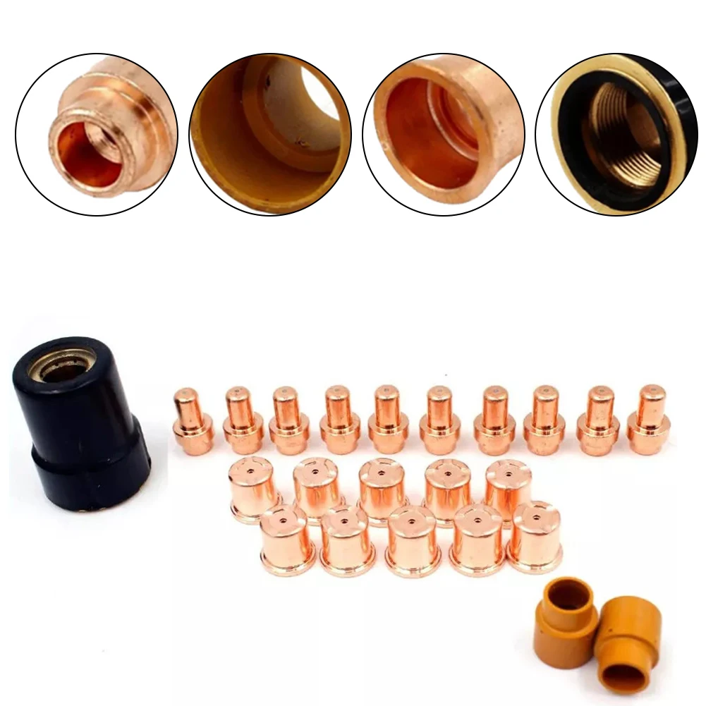 

Optimal Performance Plasma Tip Electrode Shield Kit for Eastwood VersaCut 40A Cutter CB50 Torch 23pcs Collection