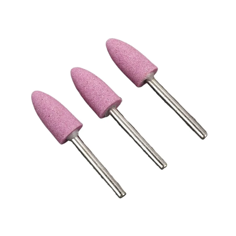 

Cone shaped pink polishing grinding head, ceramic diamond grinding wheel, electric polishing head accessories