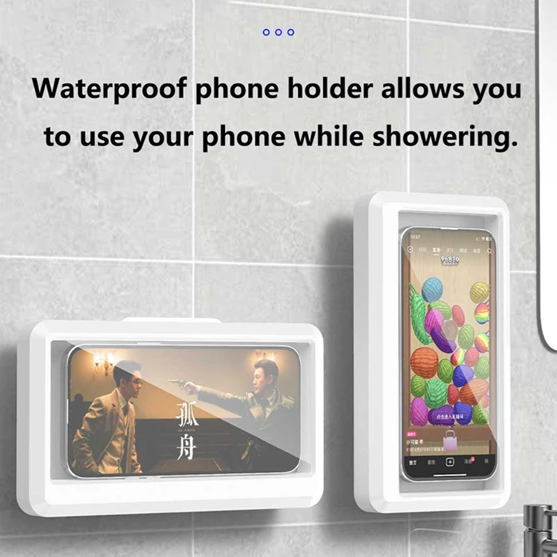 

Регулируемый водонепроницаемый держатель для телефона для душа, телескопический кронштейн, угол поворота, крепление для ванной комнаты, кухни, водонепроницаемый и противотуманный 2026