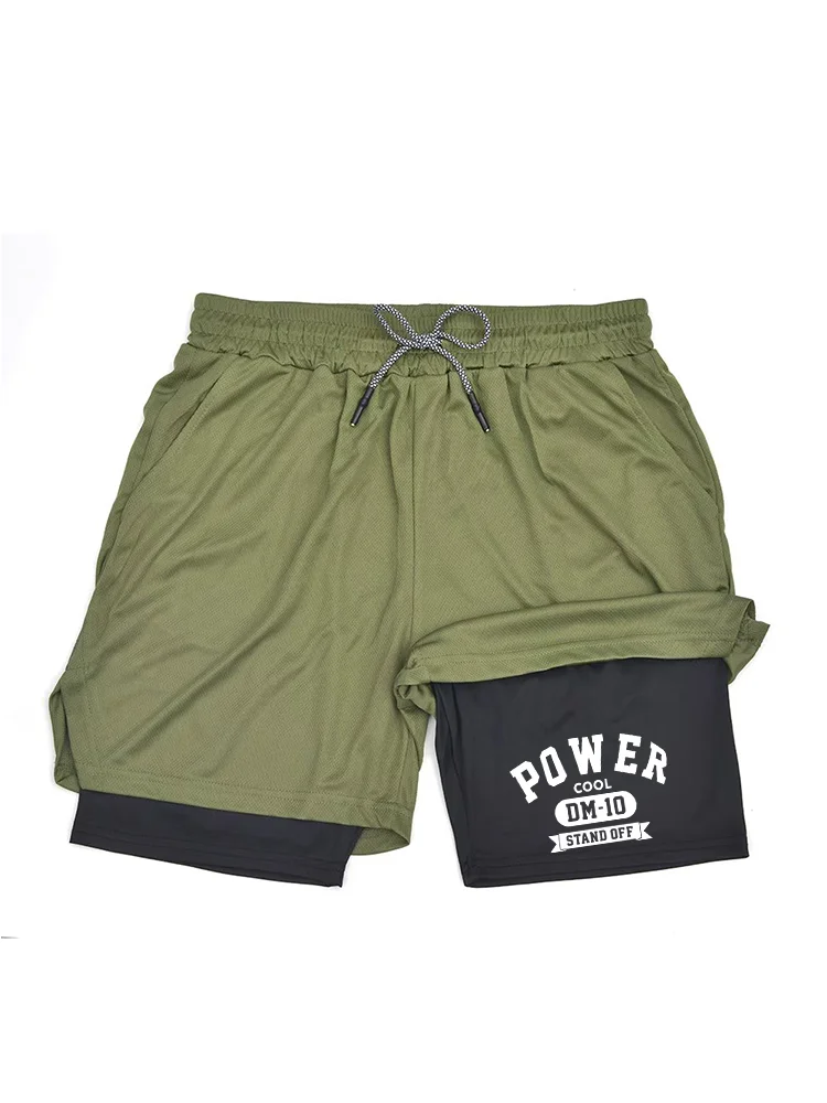 Men's Anime Hunter x Hunter Gym Shorts Bilayer 2-in-1 Breathable Quick-drying Absorb Sweat Sports Short Gym Jogging Pants df0570