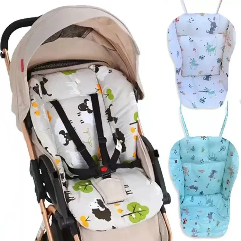 Baby Kids Highchair Cushion Pad Mat Booster Seats Cushion Pad Mat Feeding Chair Cushi on Pad Stroller Cushion Mat Cotton Fabric