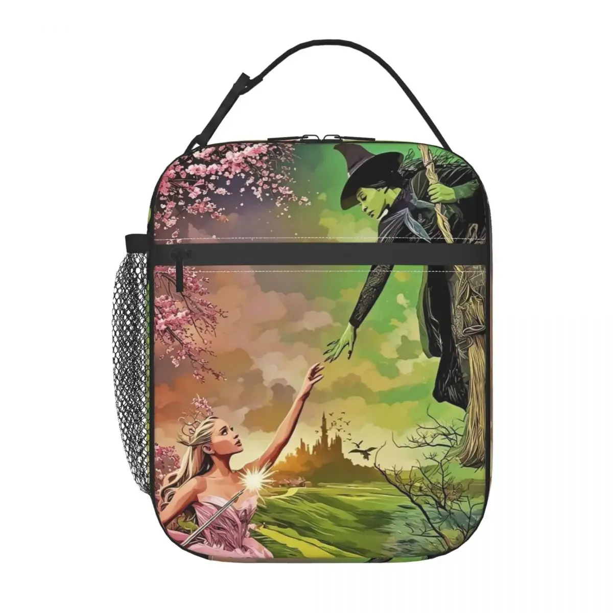

Custom Wicked The Musical Lunch Bag for Women Thermal Cooler Insulated Lunch Box Kids School Children Waterproof Tote Bags
