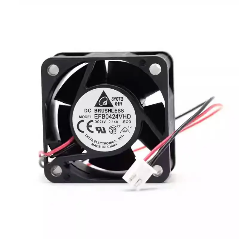 40mm 24V Fan for Delta EFB0424VHD 0.09A 4CM Server Cooling Fan Dual Ball High Airflow for Industrial Telecom Applications